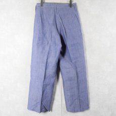 画像3: 50〜60's FRENCH MILITARY リネンセーラーパンツ DEADSTOCK 【W31 L30】 (3)