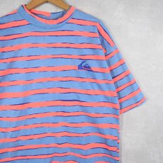 画像1: 90's Quiksilver USA製 ボーダー柄 Tシャツ M (1)