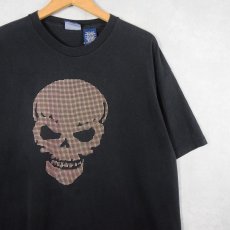 画像1: 2000's スカルプリントTシャツ BLACK XL (1)