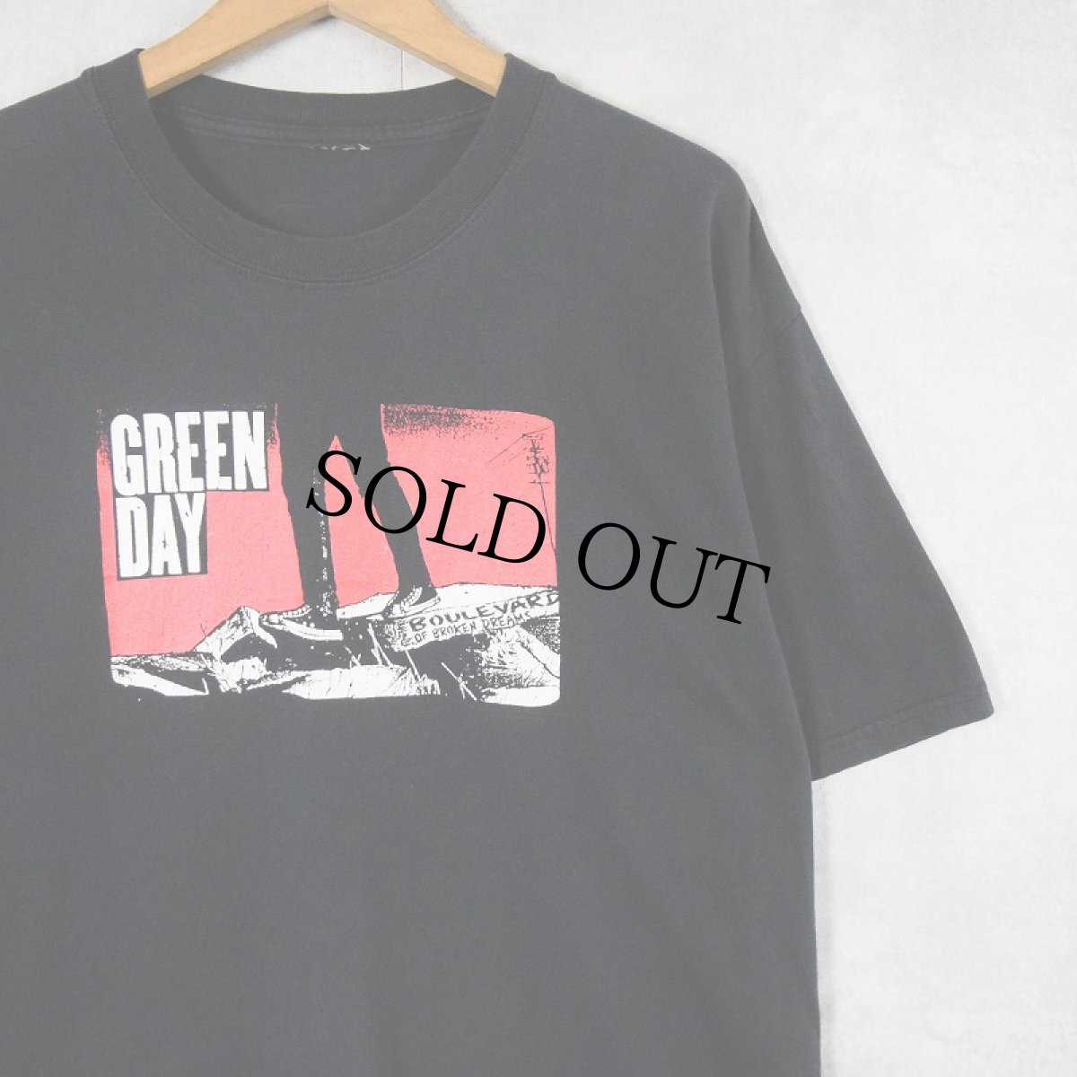 画像1: 2000's GREEN DAY パンクロックバンドTシャツ BLACK (1)