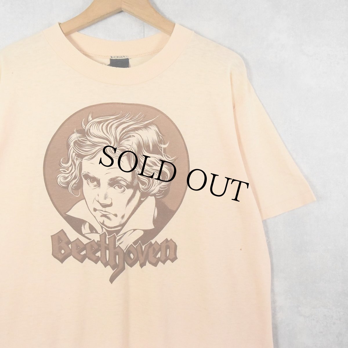 画像1: 70〜80's Beethoven 音楽家 プリントTシャツ (1)