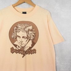 画像1: 70〜80's Beethoven 音楽家 プリントTシャツ (1)