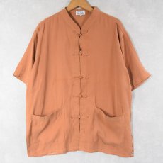 画像1: TA PHAN シルクチャイナシャツ L (1)