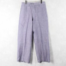 画像2: 50〜60's FRENCH MILITARY リネンセーラーパンツ DEADSTOCK 【W33 L29】 (2)