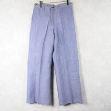 画像2: 50〜60's FRENCH MILITARY リネンセーラーパンツ  DEADSTOCK 【W30 L29】 (2)
