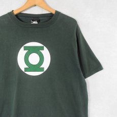 画像1: 90's DC COMICS Green Lantern USA製 ロゴプリントTシャツ GREEN L (1)