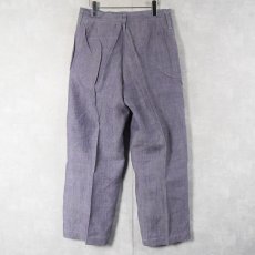 画像3: 50〜60's FRENCH MILITARY リネンセーラーパンツ DEADSTOCK 【W33 L29】 (3)