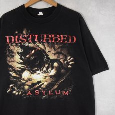 画像1: DISTURBED "ASYLUM" ヘヴィメタルバンドTシャツ BLACK XL (1)