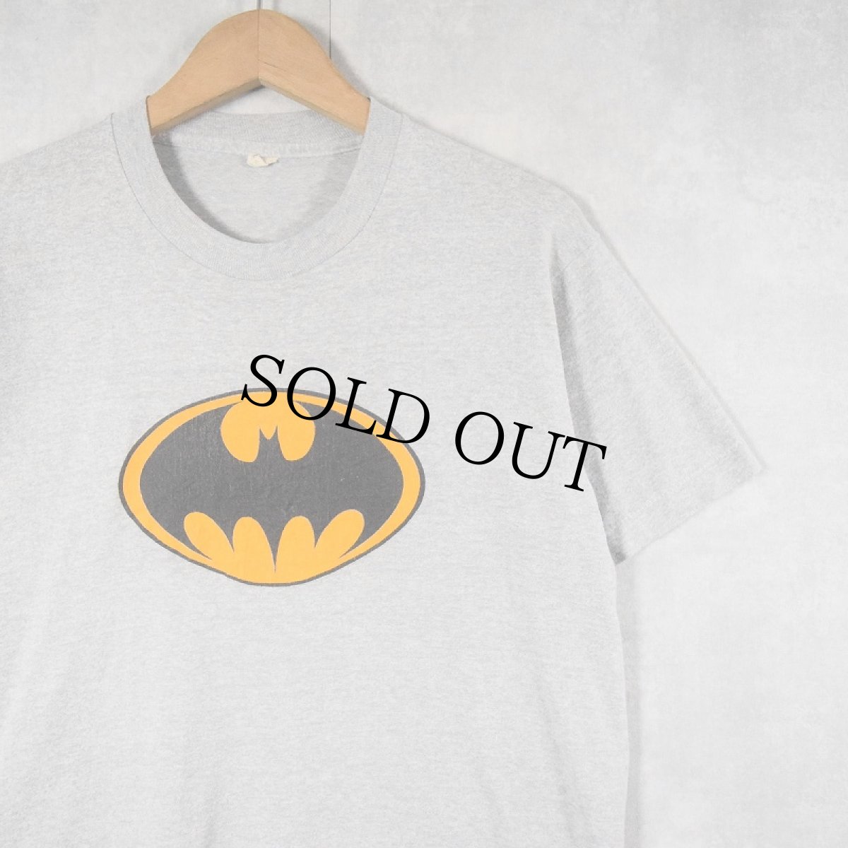 画像1: 80's BATMAN USA製 ロゴプリントTシャツ L (1)