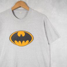 画像1: 80's BATMAN USA製 ロゴプリントTシャツ L (1)