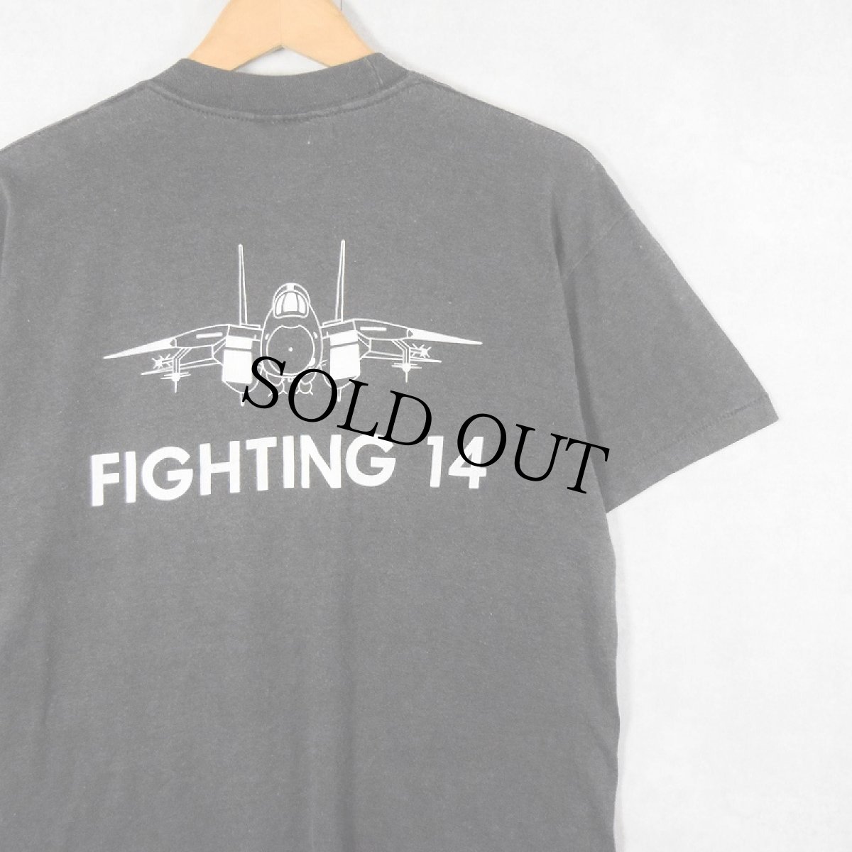 画像1: 80's USA製 "FIGHTING 14" プリントTシャツ L (1)