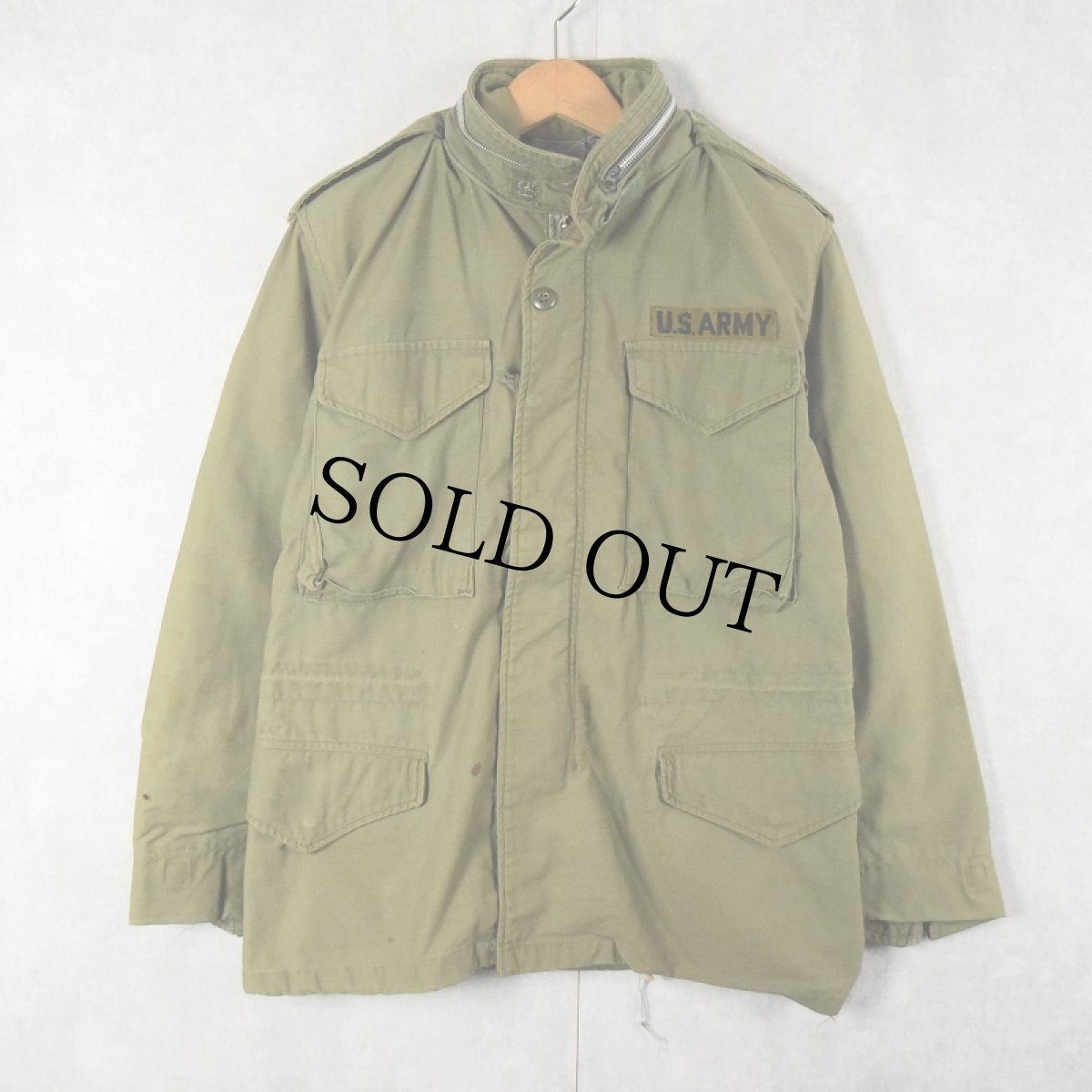 画像1: 60's U.S.ARMY M-65 フィールドジャケット 2nd グレーライナー (1)