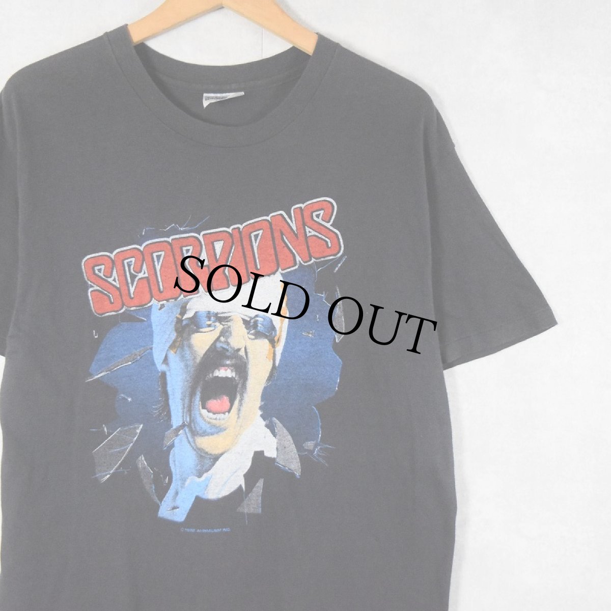 画像1: 1983 SCORPIONS USA製 "BLACKOUT TOUR" ヘヴィメタルバンドツアーTシャツ L (1)