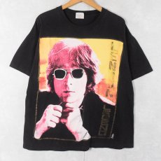 画像1: 90's JOHN LENNON ミュージシャンTシャツ BLACK (1)
