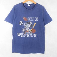 画像1: 80〜90's SNOOPY "WEEK-END WARRIOR" キャラクタープリントTシャツ (1)