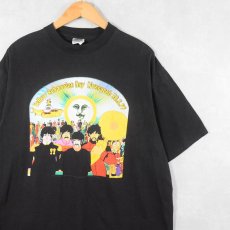 画像1: 90's THE BEATLES "Yellow Submarine Liverpool:30.8.99" ロックバンドプリントTシャツ BLACK XL (1)