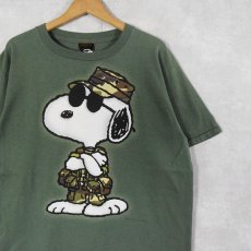 画像1: 90's SNOOPY USA製 "THE FEW THE PROUD THE COOL" キャラクタープリントTシャツ L (1)