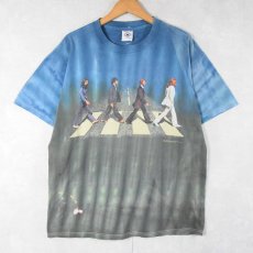 画像1: 1997 THE BEATLES "ABBEY ROAD" タイダイ ロックバンドアルバムTシャツ L  (1)