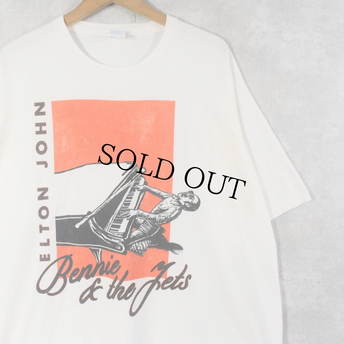 画像1: Elton John "Bennie of the jets" ミュージシャンTシャツ 2XL (1)