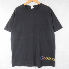画像1: Google "Gooooooogle" 巻きプリントTシャツ BLACK XL (1)