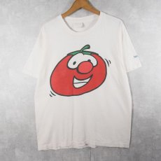 画像1: 90's VeggieTales アニメプリントTシャツ L (1)