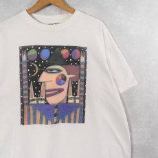 画像1: 90's Chris Lee Roberts-Antieau アートプリントTシャツ XL (1)