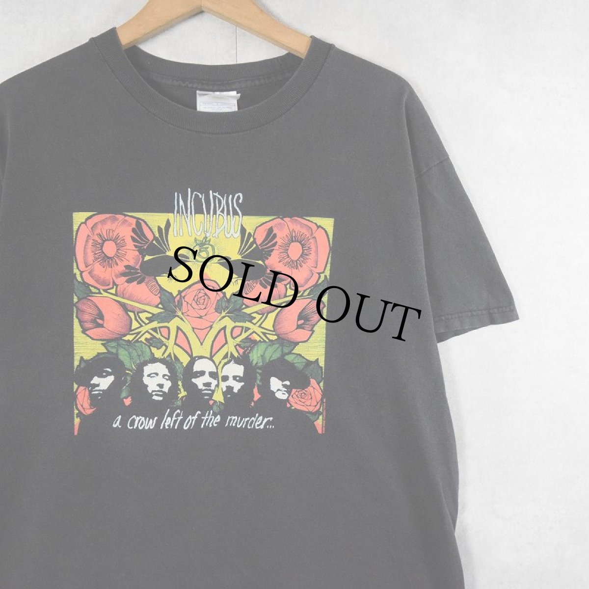 画像1: 2000's INCUBUS "a crow left of the murder..." ロックバンドTシャツ BLACK L (1)