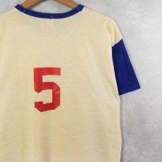 画像2: 60's Durack "OVER THE HILL GANG" ナンバリング ナイロン×コットンTシャツ XL (2)