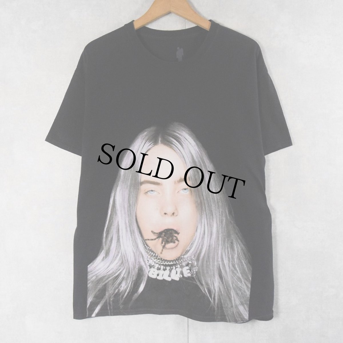 画像1: Billie Eilish "you should see me in a crown" ミュージシャンフォトプリントTシャツ BLACK L (1)