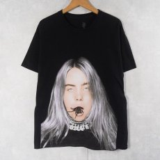 画像1: Billie Eilish "you should see me in a crown" ミュージシャンフォトプリントTシャツ BLACK L (1)