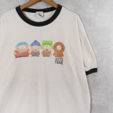 画像1: 2000's SOUTH PARK キャラクタープリント リンガーTシャツ 2X (1)
