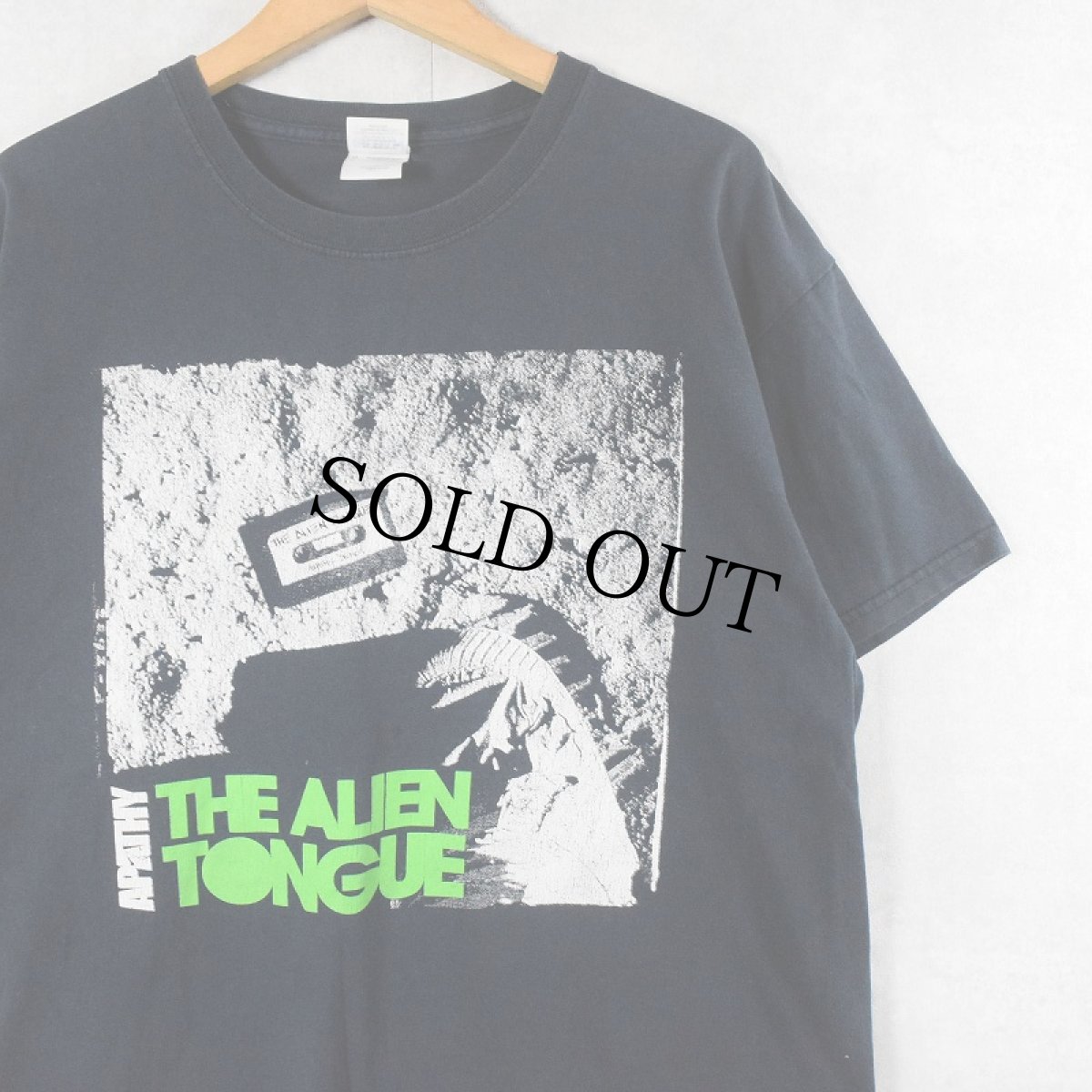 画像1: 2000's Apathy "THE ALIEN TONGUE" ヒップホッププリントTシャツ BLACK L (1)