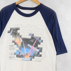 画像1: 80's PINK FLOYD "THE WALL" ロックバンド ラグランTシャツ L (1)