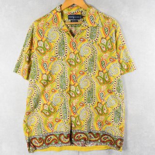 現行タグ⭐︎POLO RALPH LAUREN アロハシャツ 総柄 Sサイズ 黄色 中古・古着通販】POLO RALPH LAUREN (ポロ・ラルフローレン