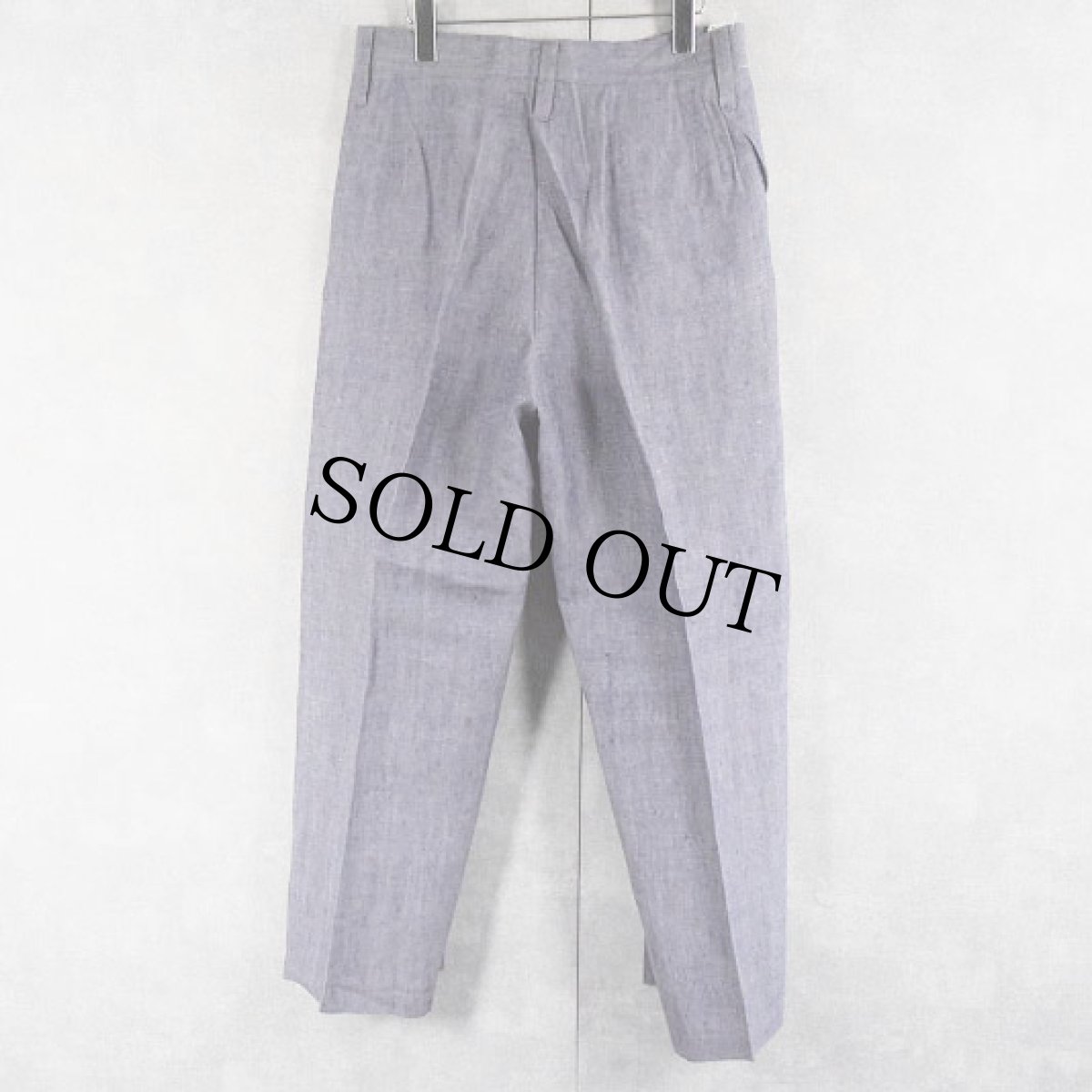 画像2: 50〜60's FRENCH MILITARY リネンセーラーパンツ DEADSTOCK 【W33 L30】 (2)