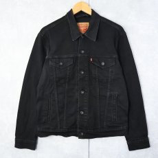 画像1: Levi's ブラックデニムジャケット M (1)
