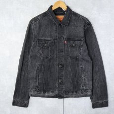 画像1: Levi's ブラックデニムジャケット M (1)