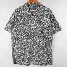 画像1: POLO Ralph Lauren "CLAYTON" 花柄 コットンオープンカラーシャツ M (1)