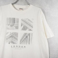 画像1: "LONDON antique, neoclassical, unique shape" 建築 プリントTシャツ XL (1)