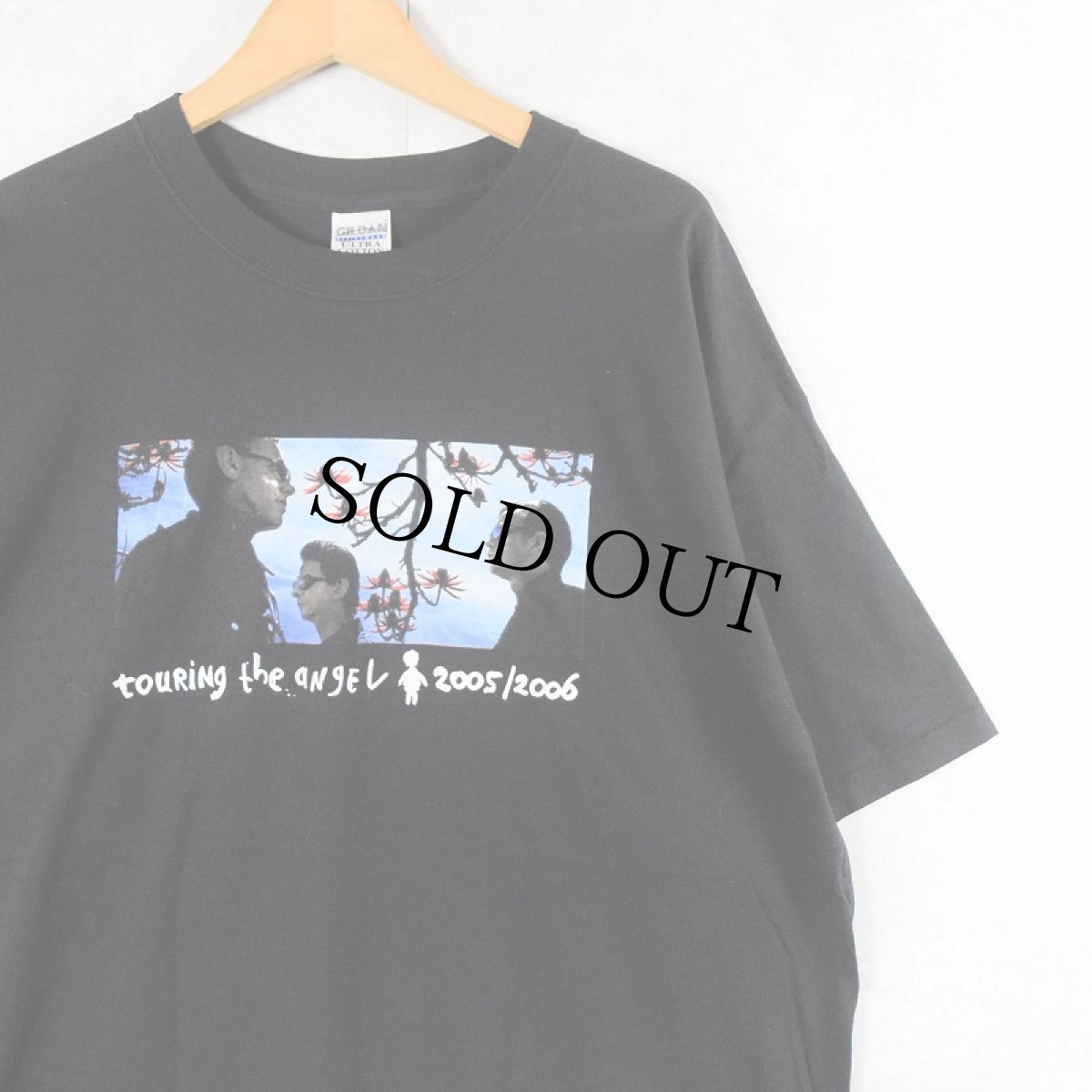 画像1: 2000's Depeche Mode "touring the angel 2005/2006" ロックバンドツアーTシャツ BLACK XL (1)