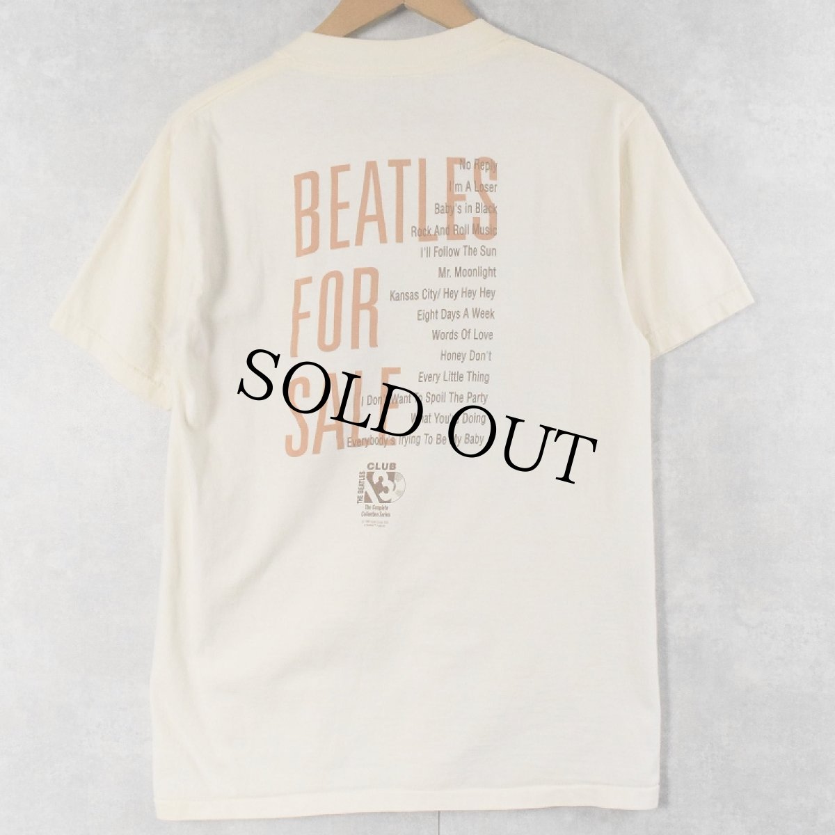 画像2: 90's THE BEATLES USA製 "BEATLES FOR SALE" ロックバンド アルバムプリントTシャツ L (2)