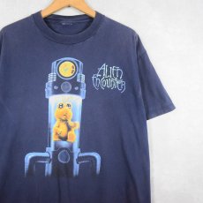 画像1: 2000's Disney ALIEN ENCOUNTER アトラクション プリントTシャツ NAVY (1)