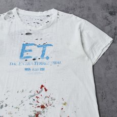 画像1: 80's E.T. ペンキペイント SF映画プリントTシャツ (1)
