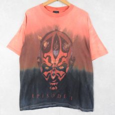 画像1: 90's STAR WARS EPISODE1 USA製 "DARTH MAUL" 映画プリントTシャツ L (1)