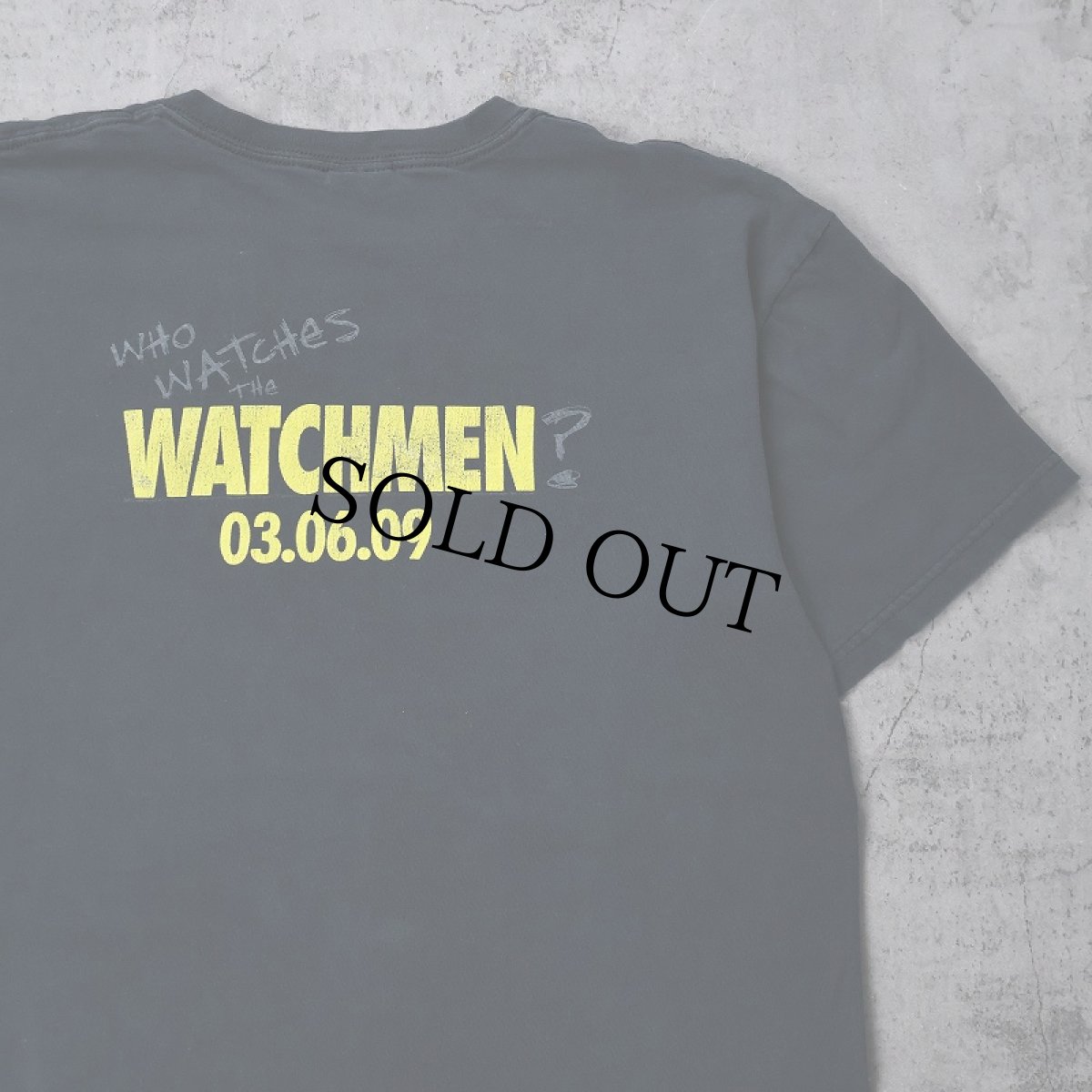 画像2: WATCHMEN アクション映画プリントTシャツ L (2)