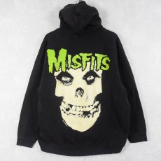 画像1: 90's MISFITS ハードコア パンクバンド スウェットフーディー BLACK XL (1)
