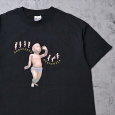 画像1: 【お客様HOLD中】OOGACHAKA USA製 キャラクタープリントTシャツ BLACK L (1)