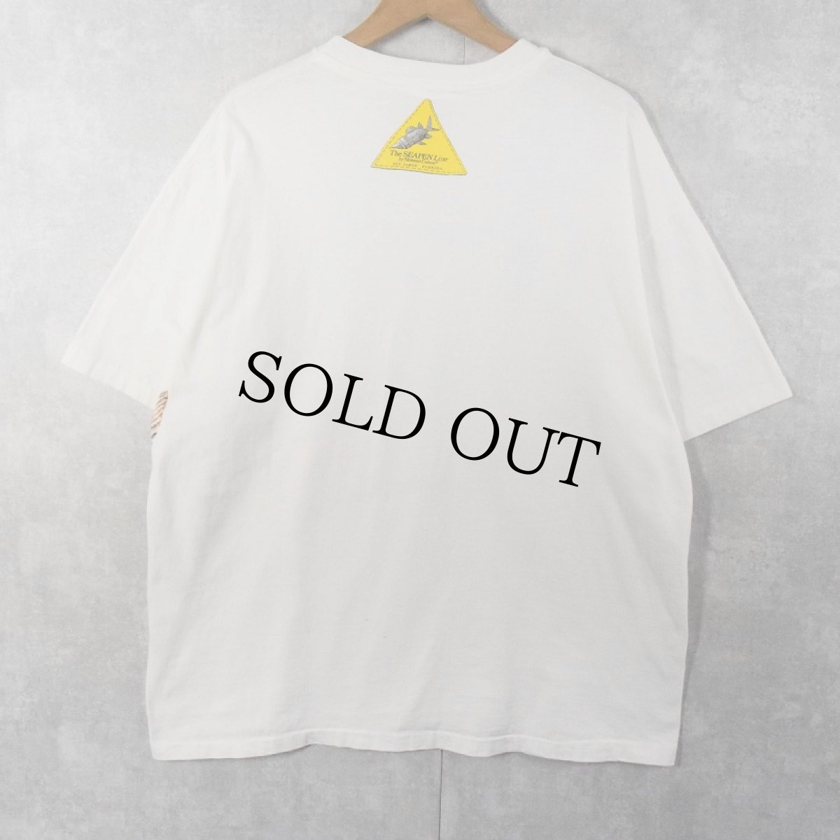 画像2: 90's USA製 "so far, so good." 魚プリントTシャツ XL (2)