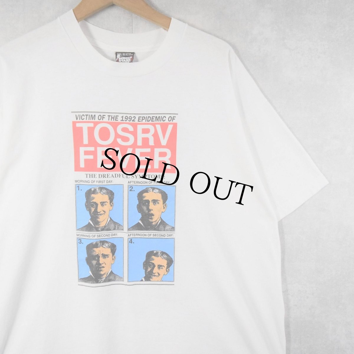 画像1: 90's TOSRV FEVER USA製 自転車ツーリングイベントプリントTシャツ XXL (1)