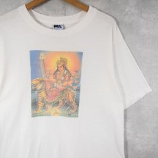 画像1: 90's〜 イラストプリントTシャツ M (1)